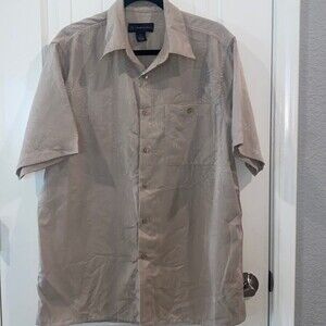 vintage Hawaiian shirt tropical Pineapple button M men beach vacation